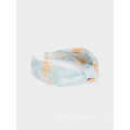 Fashion Women Hair Accessories Tie-Dye Wide Headband with Knot